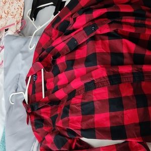 Plaid button up shirt